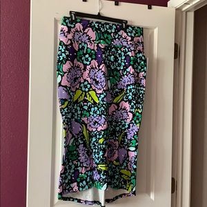 Multiple colored fitted skirt